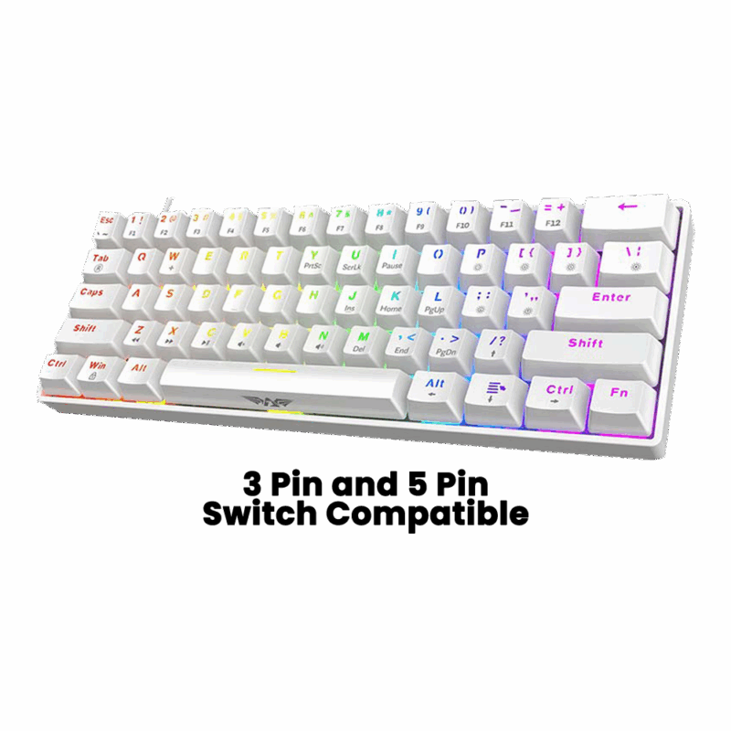 TECLADO MECANICO ARMAGGEDDON MKA 1C NEX WHITE LINE