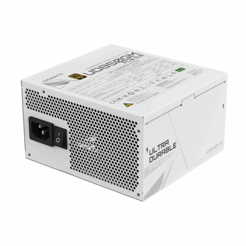 FUENTE DE PODER GIGABYTE UD FULL MODULAR 850W 80 PLUS GOLD PCIe G5 ATX3.0 WHITE - Image 2