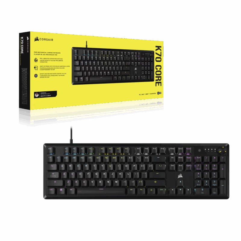 TECLADO MECANICO K70 CORE BLACK - Image 2