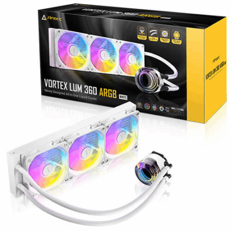 COOLER LIQUIDO ANTEC VORTEX LUM 360MM ARGB WHITE