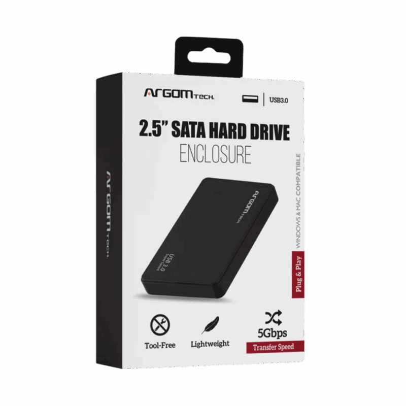 ENCLOSURE ARGOM 2.5INC. SATA USB 3.0 NEGRO - Image 5