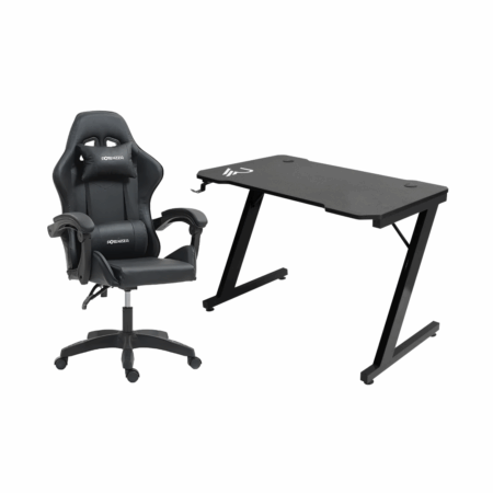 COMBO GAMER POTENZZA BLACK SILLA BRE CH25 + ESCRITORIO D40A