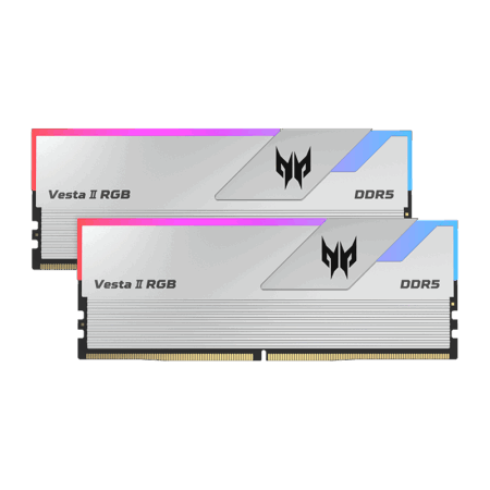 MEMORIA RAM PREDATOR VESTA II RGB 32GB (16x2) DDR5-7200MHZ PLATA