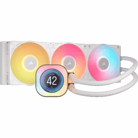 COOLER LIQUIDO COSAIR ICUE LINK TITAN 360MM RX LCD WHITE