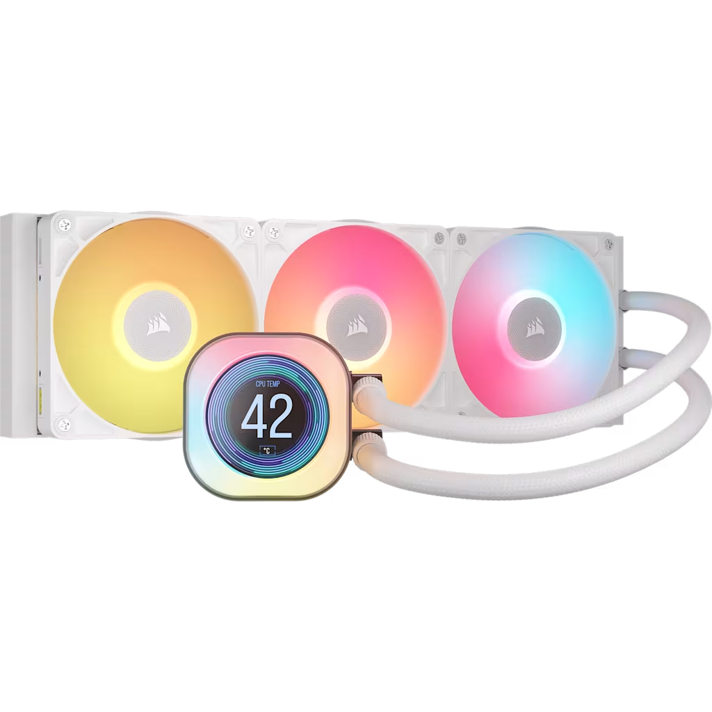 COOLER LIQUIDO COSAIR ICUE LINK TITAN 360MM RX LCD WHITE
