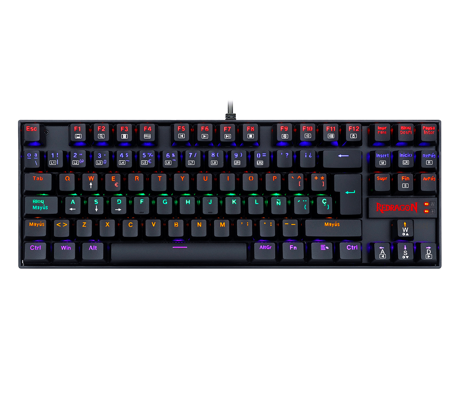 TECLADO REDRAGON MECANICO KUMARA K522 RBG