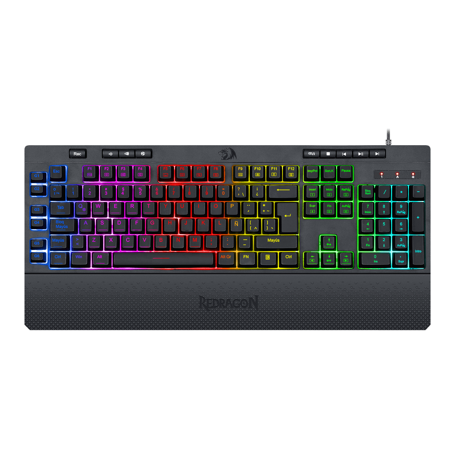 TECLADO REDRAGON SHIVA K512 RGB BLACK