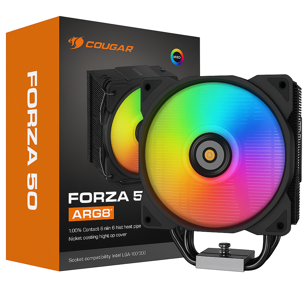 COOLER POR AIRE COUGAR FORZA 50 ARBG PREMIUM