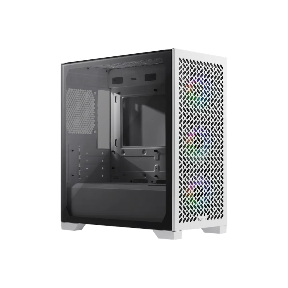 CASE COOLER MASTER ELITE 302 X3 FANS ARGB WHITE