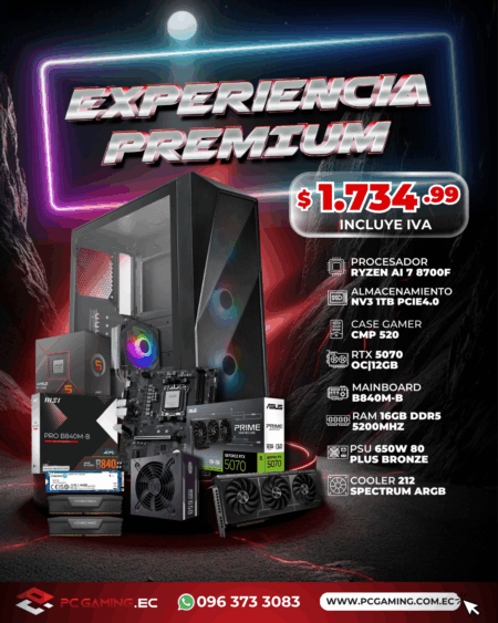 PC PROMO RYZEN AI 7 8700F + RTX 5070 8GB