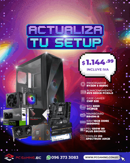 PC PROMO RYZEN 5 8500G + RTX 5050 8GB