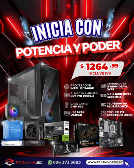 PC PROMO I5 12400F + RTX 5060 8GB