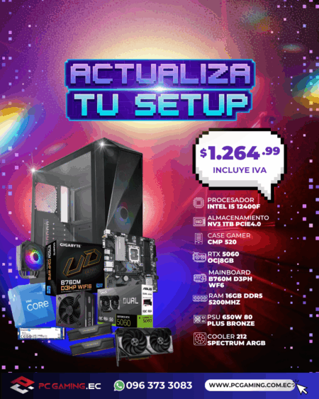 PC PROMO I5 12400F + RTX 5060 8GB