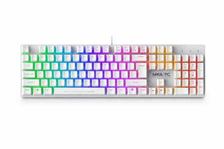 TECLADO MECANICO ARMAGGEDDON MKA-7C PSYCHEAGLE WHITE