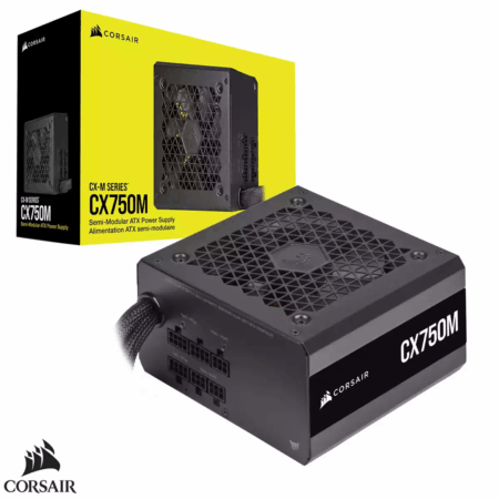 FUENTE DE PODER CORSAIR 750W CX-750M 80+ BRONZE SEMI-MODULAR