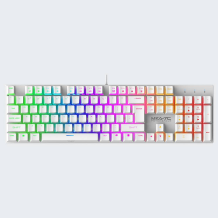 TECLADO MECANICO ARMAGGEDDON MKA-7C PSYCHEAGLE WHITE