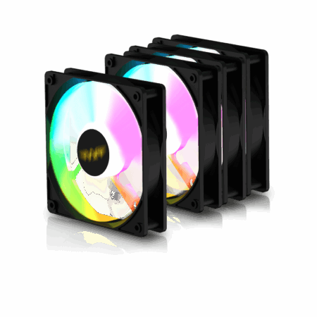 PACK DE FANS ARMAGGEDDON KIT5000 ARGB X4 BLACK