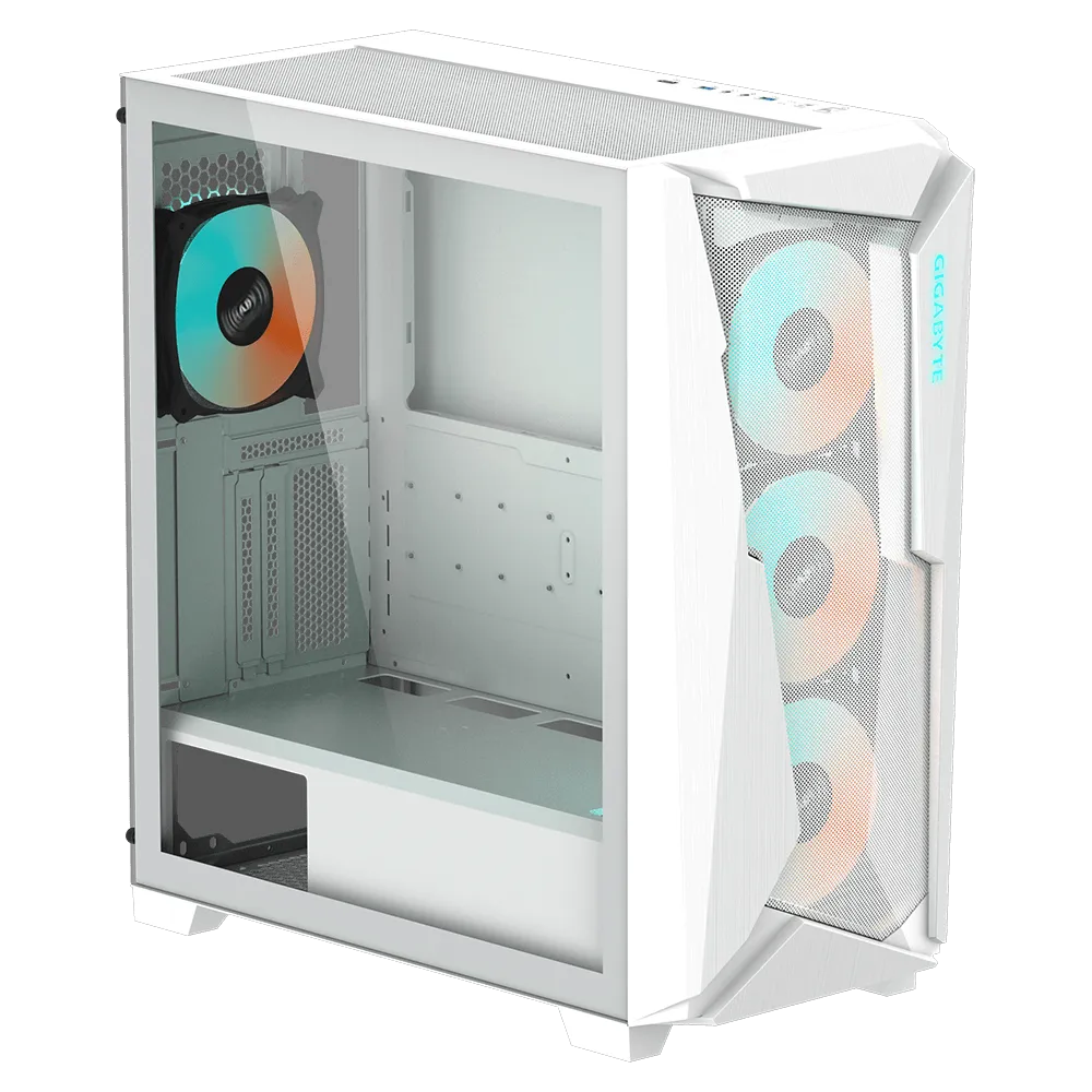 COMBO GIGABYTE CASE GAMER C301 WHITE X FUENTE UD FULL MODULAR 750W 80 PLUS GOLD - Image 2