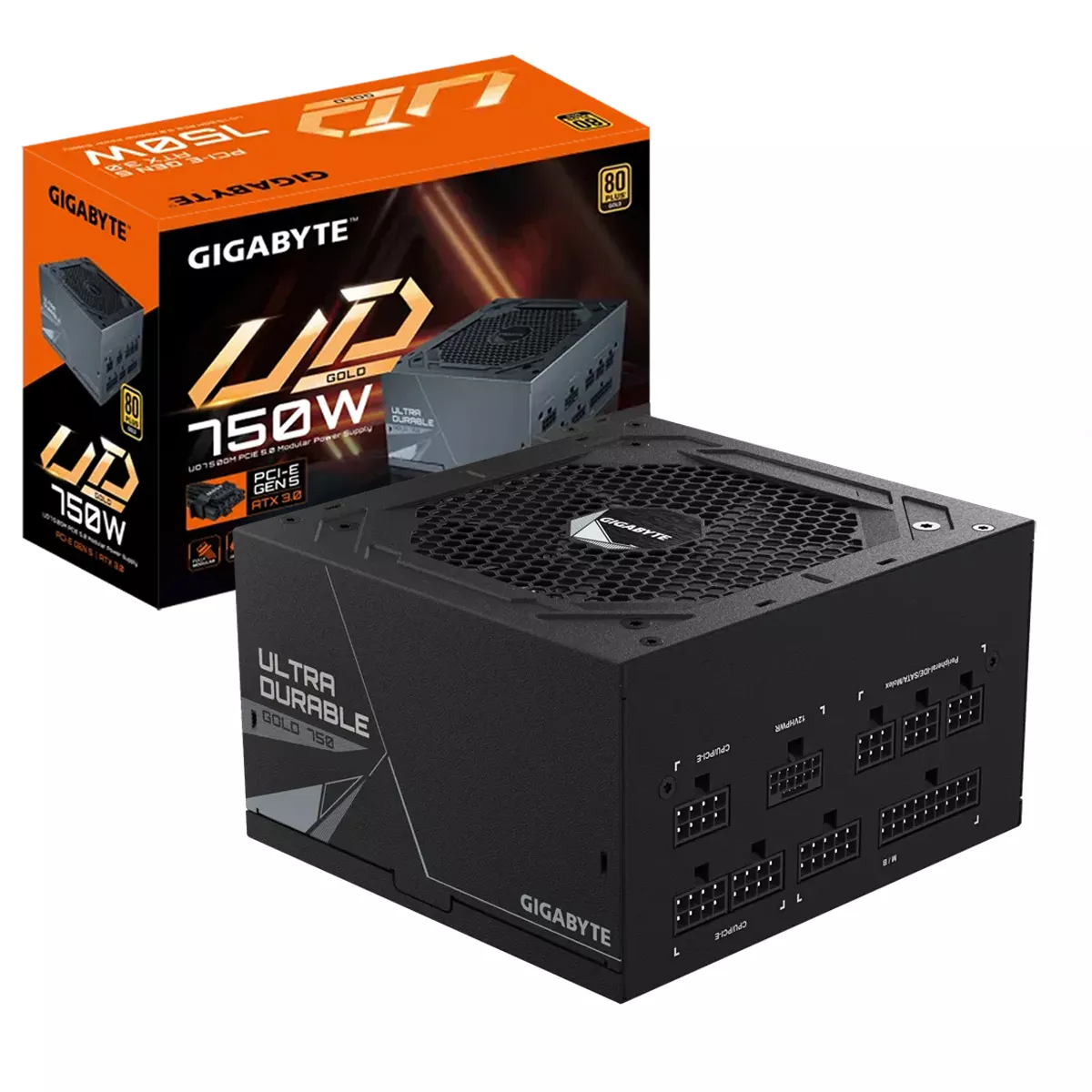 COMBO GIGABYTE CASE GAMER C301 WHITE X FUENTE UD FULL MODULAR 750W 80 PLUS GOLD - Image 7
