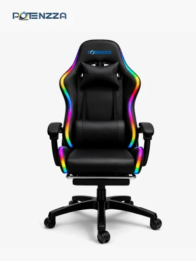 SILLA GAMER POTENZZA RGB BLACK