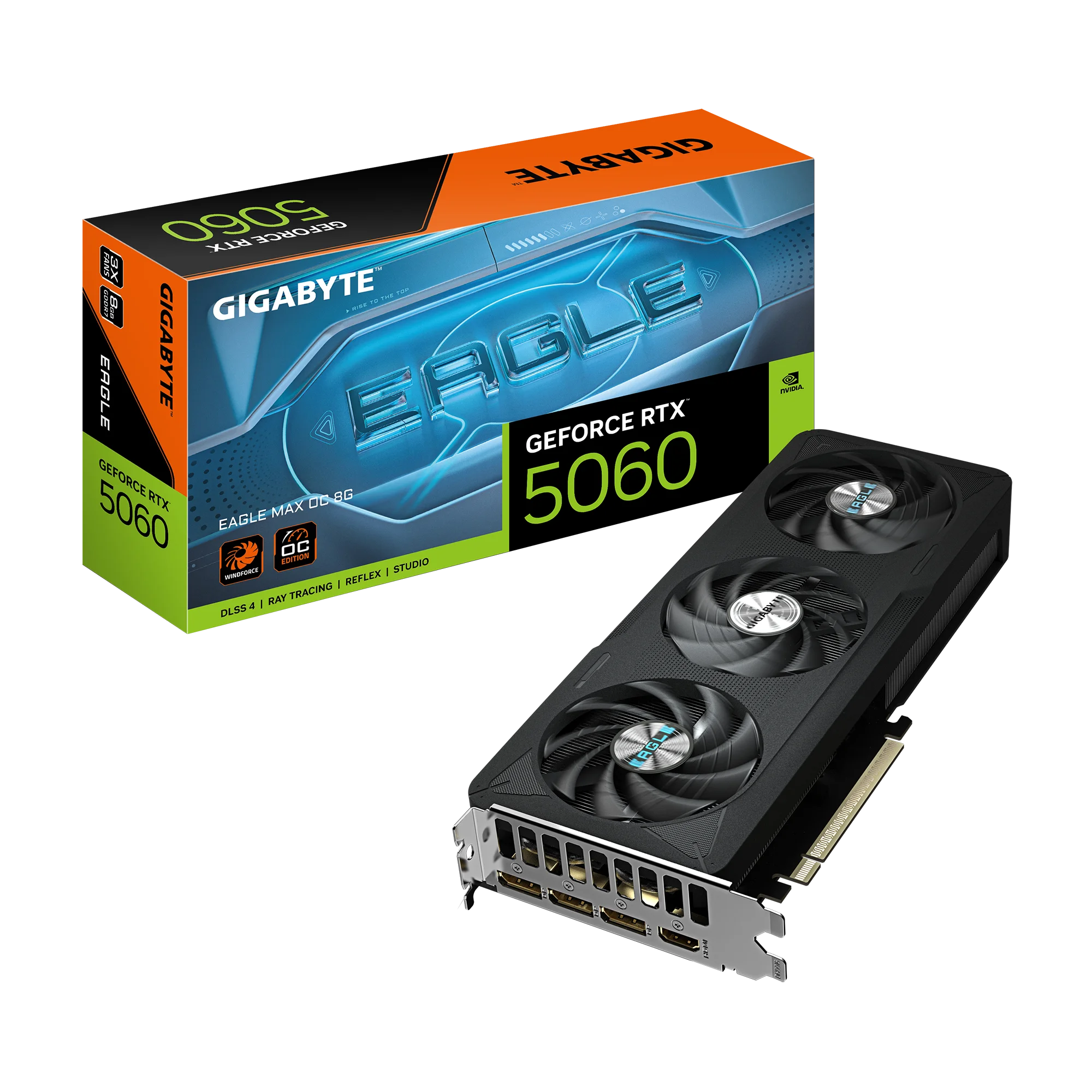 TARJETA DE VIDEO GIGABYTE RTX™ 5060 EAGLE MAX OC 8G