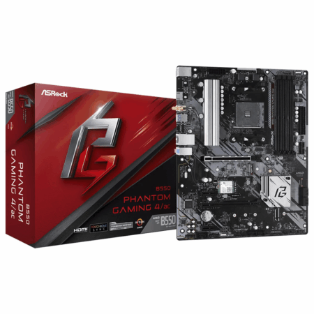 MAINBOARD ASROCK B550 PHANTOM GAMING 4AC 4DDR4 AM4 M-ATX