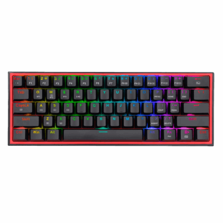 TECLADO GAMER WIRELESS FIZZ PRO K616-RGB MECANICO NEGRO REDRAGON