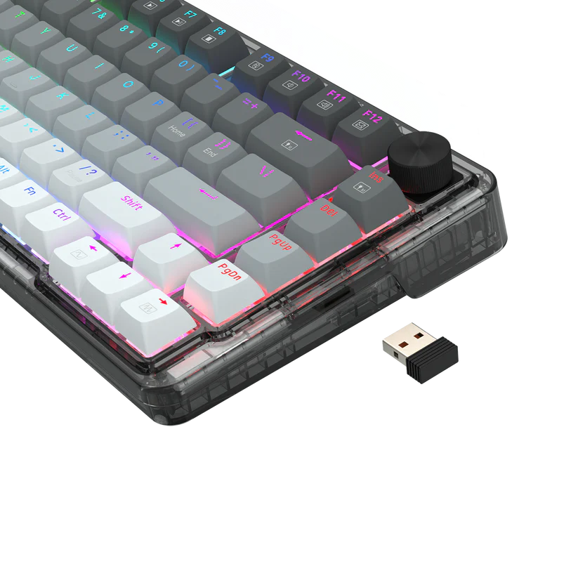 TECLADO GAMER UCAL K673GG-RGB-PRO GRIS REDRAGON - Image 5