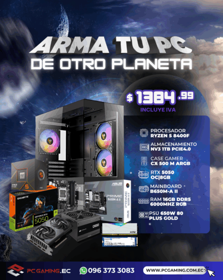 PC PROMO RYZEN 5 8400F + RTX 5050 8GB