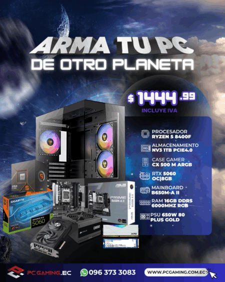 PC PROMO RYZEN 5 8400F + RTX 5060 8GB