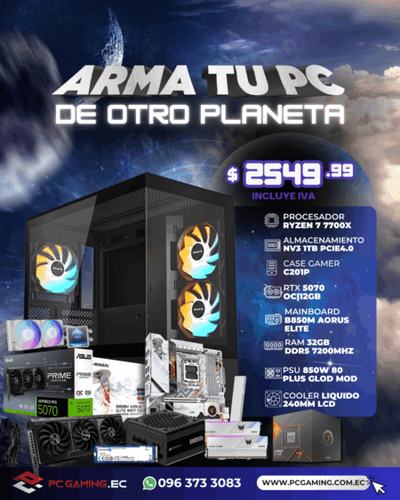 PC PROMO RYZEN 7 7700X + RTX 5070 12GB