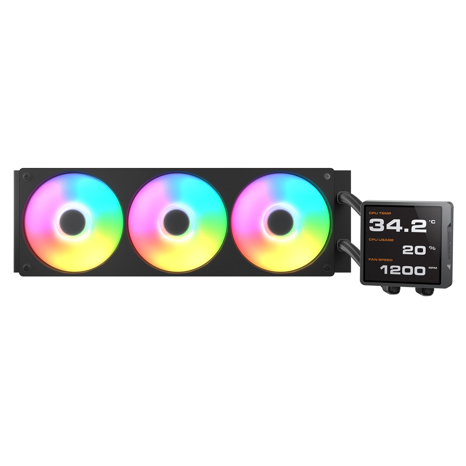 COOLER LIQUIDO COUGAR POSEIDON VISTEK PRO ARGB 360 BLACK - Image 2