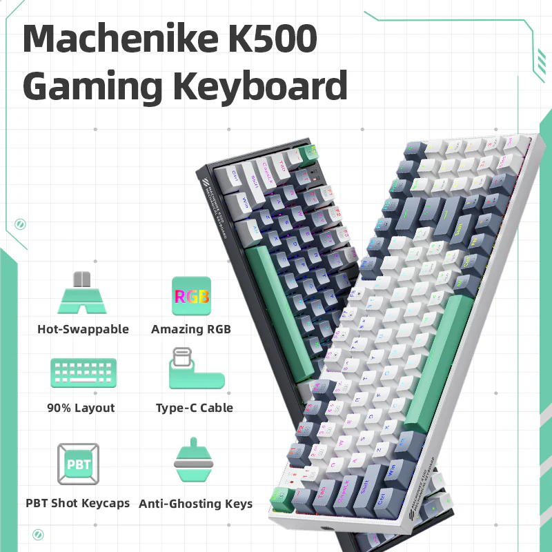 TECLADO MECANICO MECHANIKE K500 60% SWITCH RED - Image 2