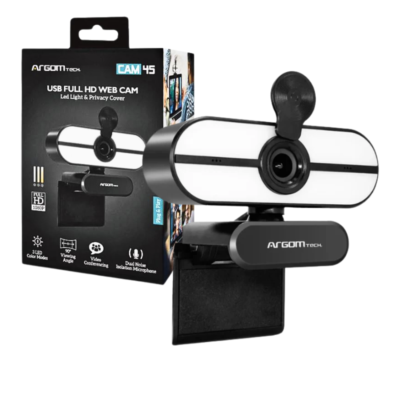 WEB CAM ARGON CAM45 FULL HD 1080p 60FPS BLACK - Image 2
