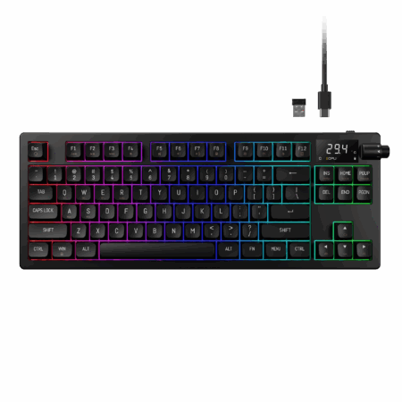 TECLADO MECANICO GAMDIAS HERMES M7 HYBRID 2.4G/ BLUETOOH BLACK