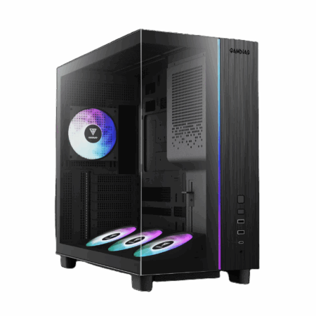 CASE GAMER GAMDIAS ATLAS M4 X4FANS ARGB BLACK