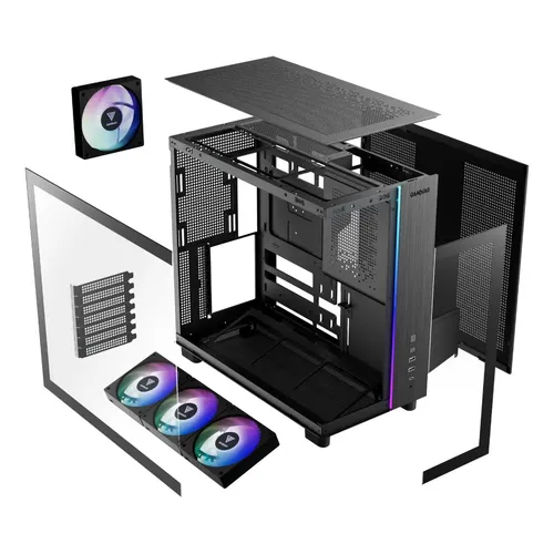 CASE GAMER GAMDIAS ATLAS M4 X4FANS ARGB BLACK - Image 2