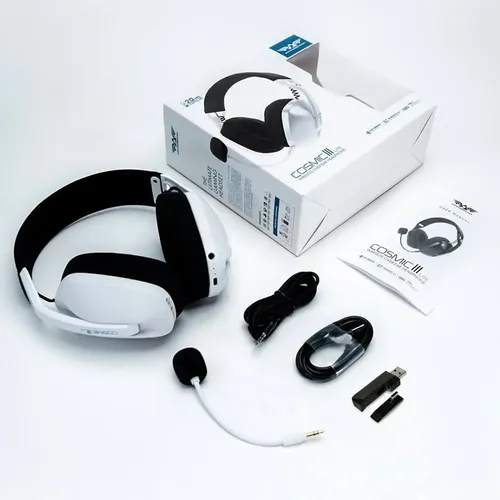 HEADSET ARMAGGEDDON COSMIC III LITE WIRELESS MULTIPLATAFORMA WHITE - Image 2