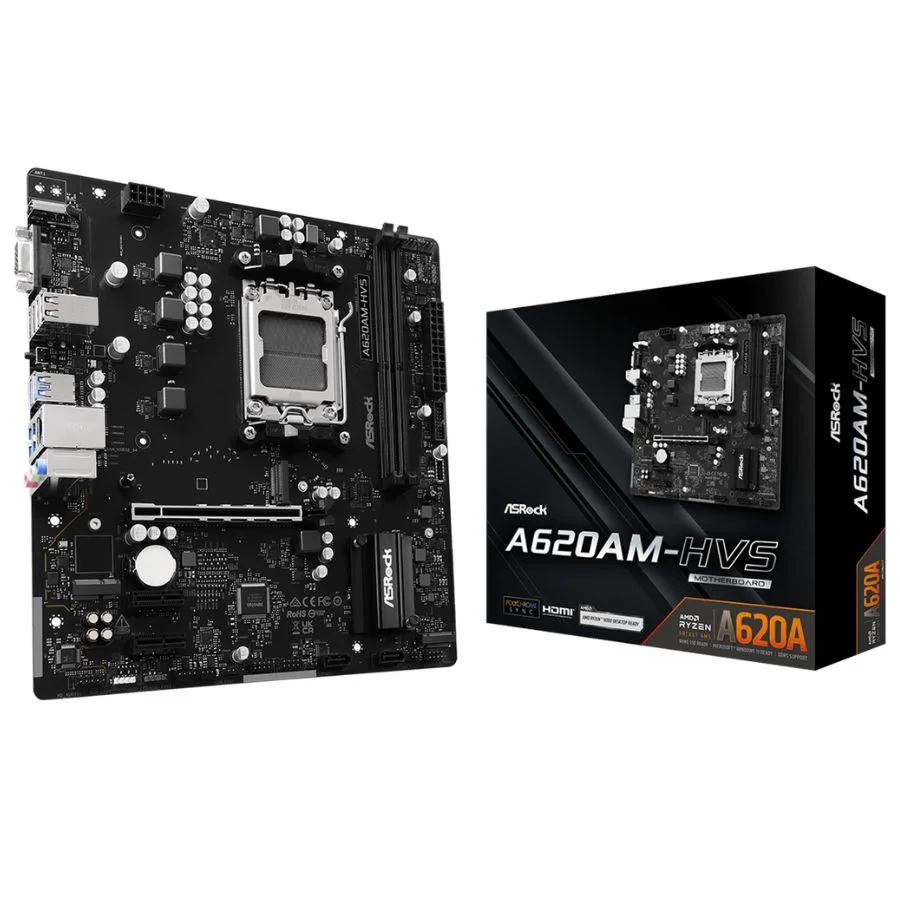 MAINBOARD ASROCK A620AM-HVS 2X DDR5/ PECI-4.0 M-ATX AM5