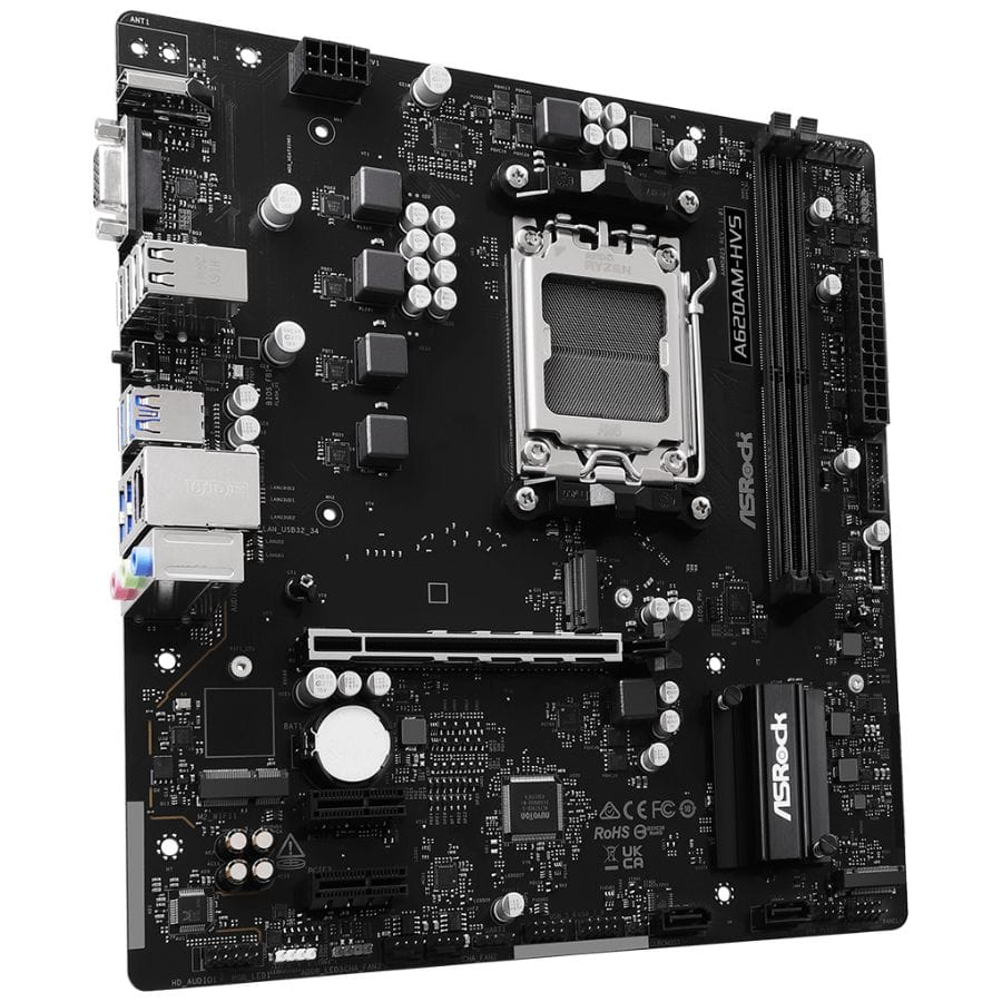 MAINBOARD ASROCK A620AM-HVS 2X DDR5/ PECI-4.0 M-ATX AM5 - Image 2