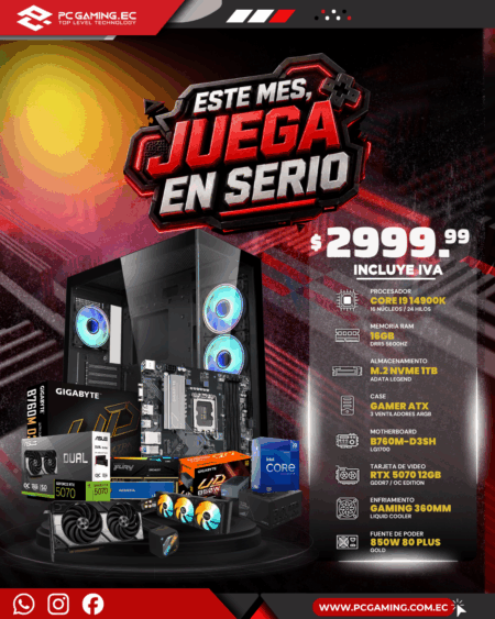 PC GAMER TITAN X / CORE I9 12900KS + RTX 5070 12GB