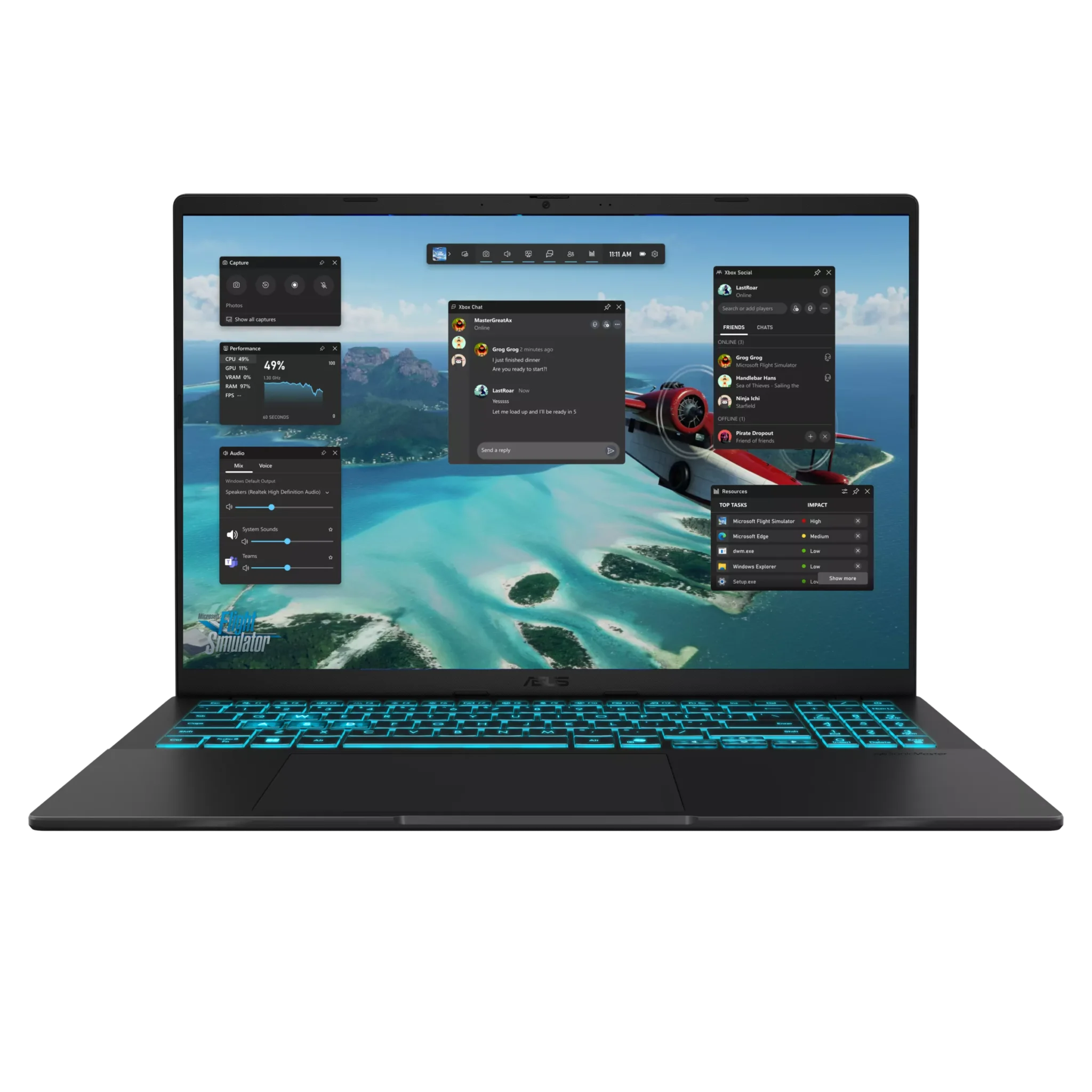 LAPTOP ASUS V16 INTEL CORE 7 240H RAM 16GB SSD 1TB DISPLAY 16 WUXGA 144hz TARJETA DE VIDEO 8G 5050