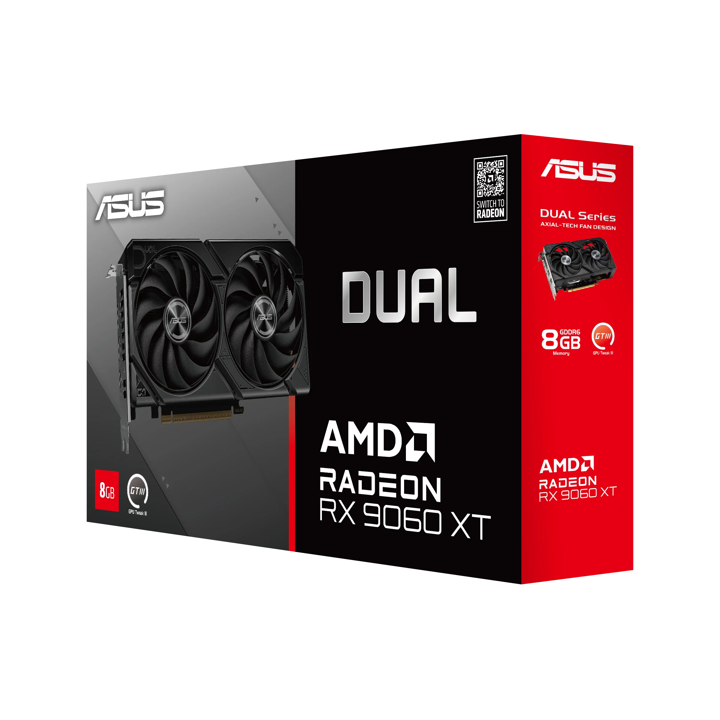 TARJETA DE VIDEO ASUS DUAL AMD RADEON 9060 XT 16GB GDDR6