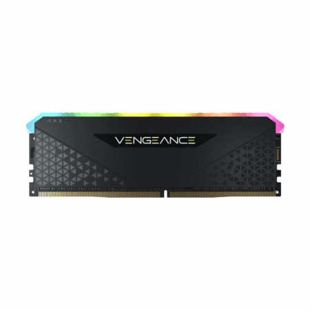 MEMORIA RAM CORSAIR 16GB DDR4 3200MT/s CL16 VENGEANCE RBG RS BLACK