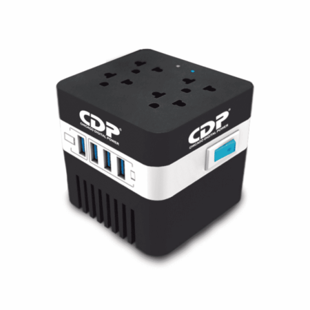 REGULADOR VOLTAJE CDP RU-AVR604 600VA / 300W / E/S120V / S(4)AVR+SUP DE PICOS / S(4)USB 5V