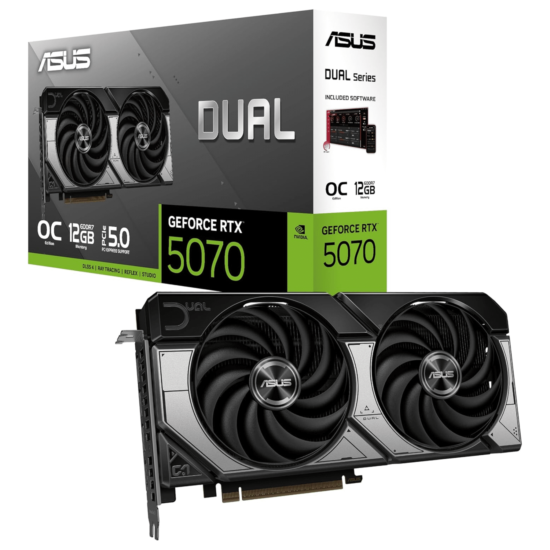 TARJETA DE VIDEO ASUS DUAL RTX 5070 12GB OC EDITION