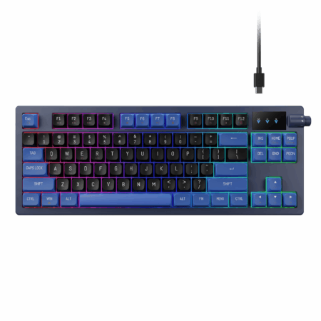 TECLADO GANDIAS HERMES E7 BLACK