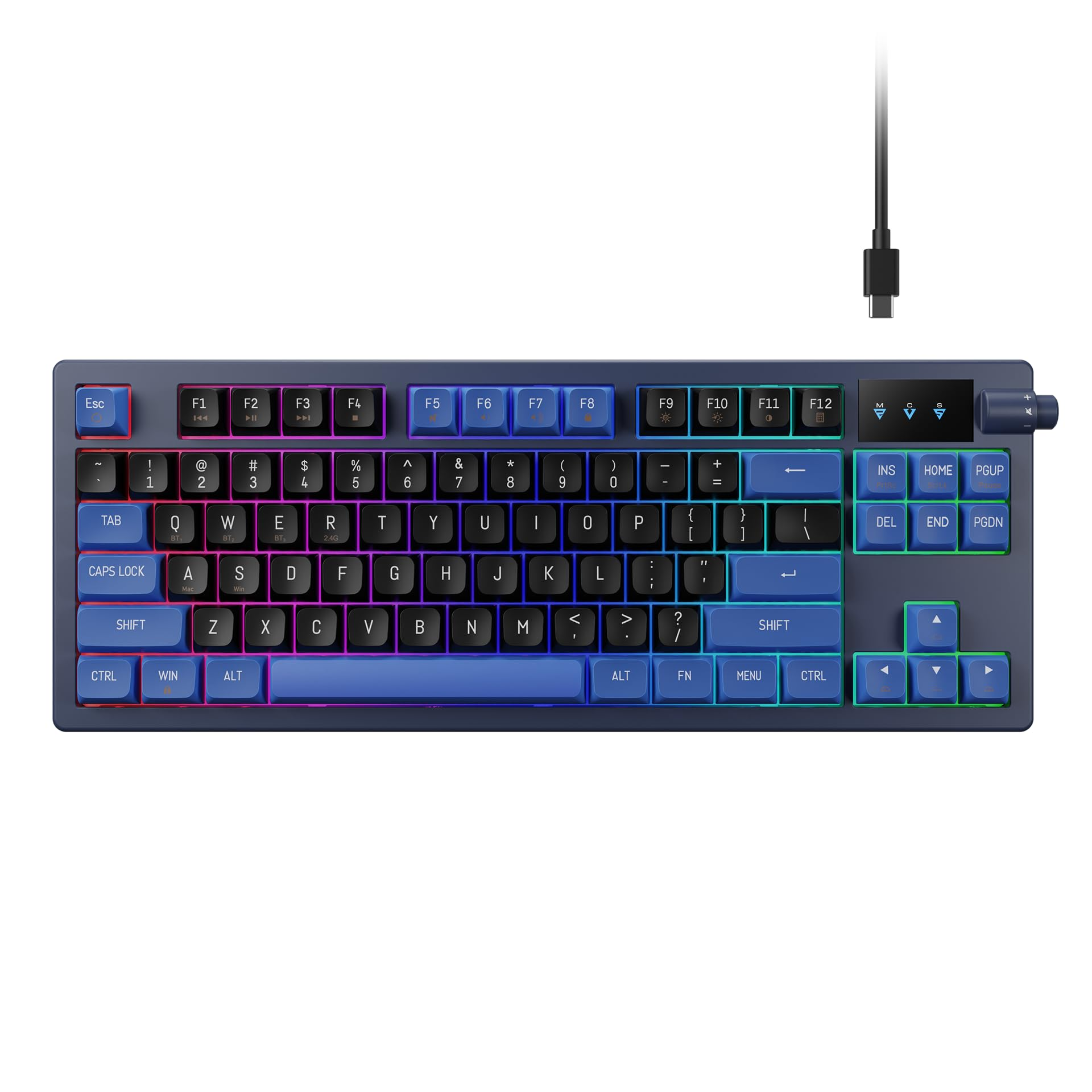 TECLADO GANDIAS HERMES E7 BLACK