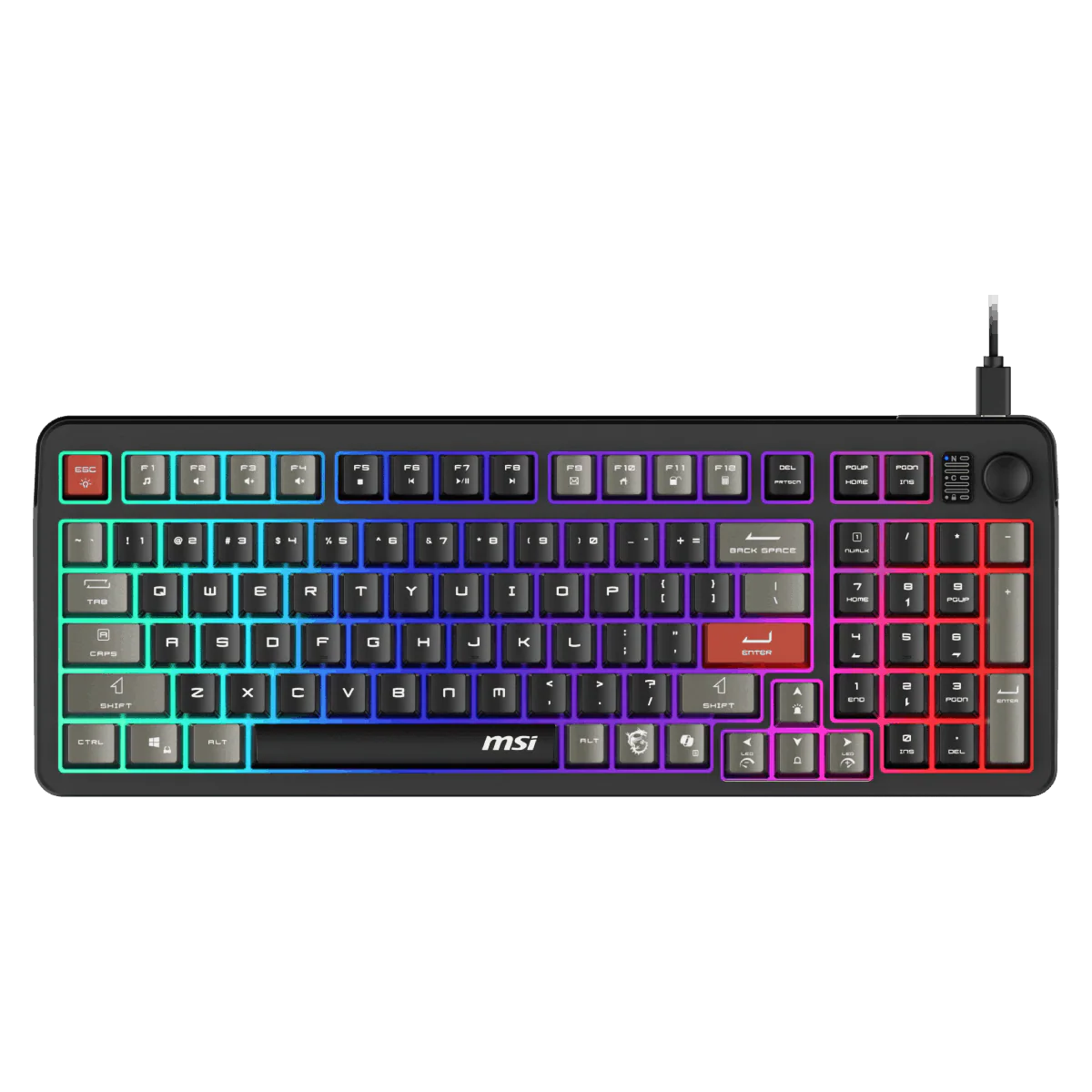 TECLADO MSI FORGE GK110 BLACK