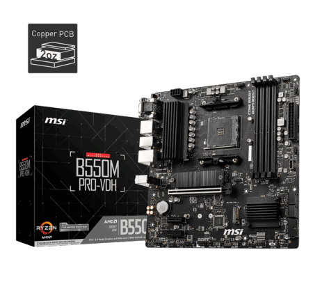 MAINBOARD MSI B550M PRO-HDV AM4 X4DDR4
